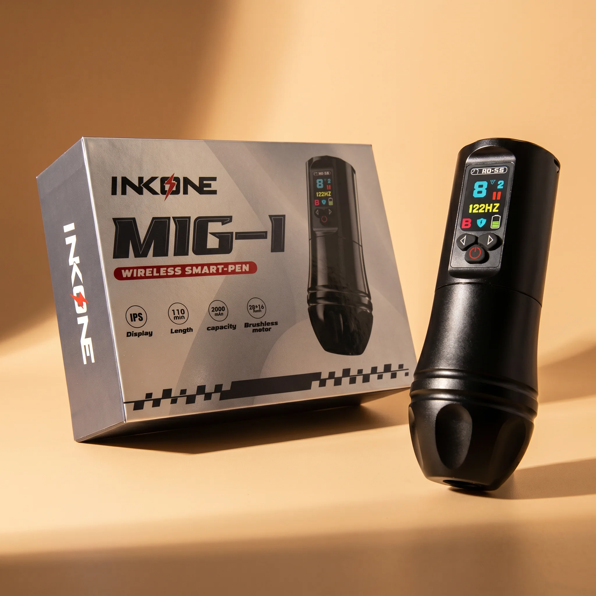 INKONE MIG-1 - Wireless Tattoo Machine 4mm - Image 2
